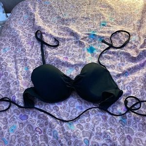 this is a black swimsuit top